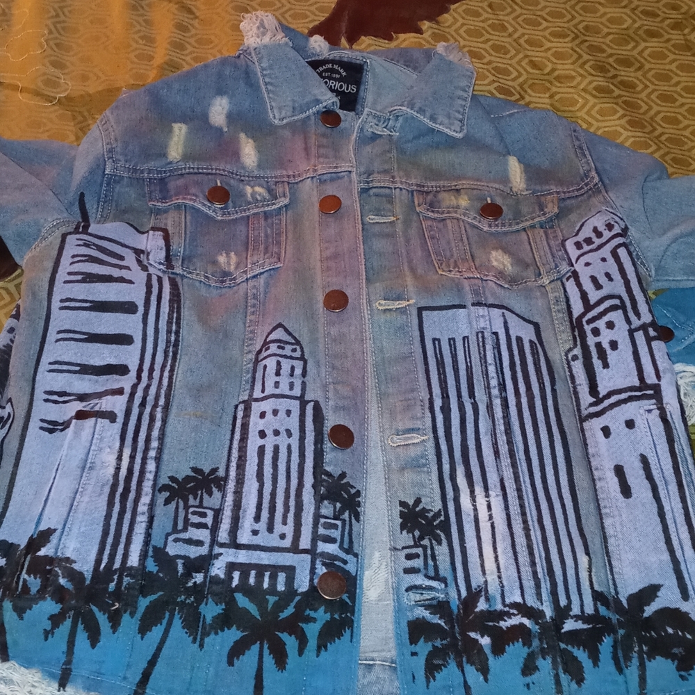 Men denim jeans set